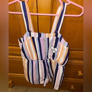 Toddler girls reversible romper